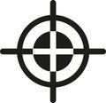Crosshair target vector