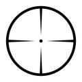 Crosshair target vector symbol icon design.