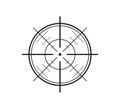 Crosshair on white background Royalty Free Stock Photo