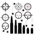 Crosshairs (gun Sights), Cartridges And Bullet Holes