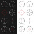 Crosshairs set Royalty Free Stock Photo