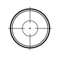 Crosshair sniper aiming vector icon Royalty Free Stock Photo