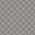 Crosshatch vector seamless geometric pattern. Crossed graphic rectangles background. Checkered motif. Seamless black and