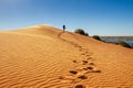 Crossing Big Red at the start of the Simpson Desert Royalty Free Stock Photo