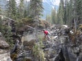 Crossing a canyon on a tightrope