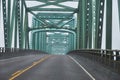 Crossing Columbia River over Astoria Megler Bridge Royalty Free Stock Photo