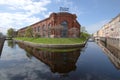 Crossing of Kryukov and Admiralty canals. View of New Holland Island, Saint Petersburg Royalty Free Stock Photo