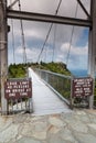 Mile High Swinging Bridge Western North Carolina Royalty Free Stock Photo