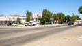 Crossing of streets in center of Abinsk city