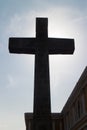 Crosslight of Catholic cross from Cathedral Royalty Free Stock Photo