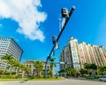 Crossroad in beautiful downtown West Palm Beach Royalty Free Stock Photo