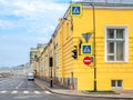 Crossroad in Saint Petersburg, Russia Royalty Free Stock Photo