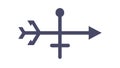 Crossroads Directional Arrows Icon for Choice and Navigation, Path Finding, vector design Generative AI Royalty Free Stock Photo