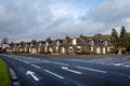 Crossroads at the Parton Row of houses in the village of Parton, Scotland