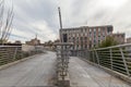 Crossroads of roads, bridge that opens in two directions