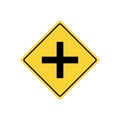 Crossroads sign. Vector illustration decorative design