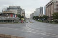 Crossroads streets New Arbat and Konjushkovskaja