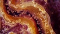 A crosssectional view of a nematodes digestive tract highlighting its sophisticated and efficient feeding system. . AI