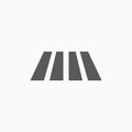 Crosswalk icon, road, walk, street, traffic light Royalty Free Stock Photo