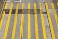 Crosswalk line from above Royalty Free Stock Photo