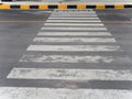 Crosswalk on the road