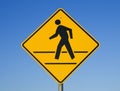 Crosswalk sign Royalty Free Stock Photo