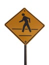 Crosswalk Sign Royalty Free Stock Photo