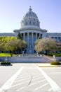Crosswalk to the Missouri State capital Royalty Free Stock Photo