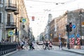 Crosswalk through Zagorodny Prospect