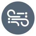 Crosswinds, forecast bold outline vector icon which can easily modify or edit