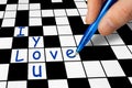 Crossword - I love you
