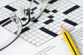 Crossword puzzle Royalty Free Stock Photo