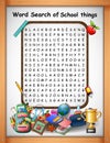 Crossword puzzles word find school things for kids games