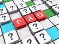 Crossword Series: FAQ Royalty Free Stock Photo