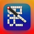 Crossword Software App Style Icon. Generative AI.