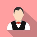 Croupier flat icon