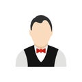 Croupier flat icon