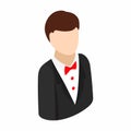 Croupier isometric 3d icon