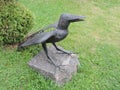 Crow bird sculpture Royalty Free Stock Photo