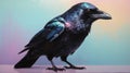 crow illustration highquality image and aes ai generated Royalty Free Stock Photo