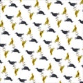 Crow pattern background.