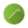 Crowbar flat design long shadow glyph icon Royalty Free Stock Photo