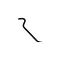 Crowbar iconvektor illustrtation design Royalty Free Stock Photo
