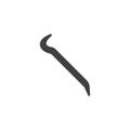 Crowbar vector icon Royalty Free Stock Photo
