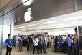 Crowd at Apple store Shenzhen, China Royalty Free Stock Photo
