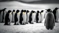 crowd of arctic penguins Generative AI
