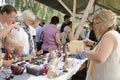 Crowd at an arts and crafts market