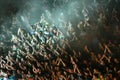 Crowd from the bird`s perspective Royalty Free Stock Photo