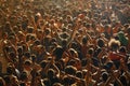 Crowd from the bird`s perspective Royalty Free Stock Photo