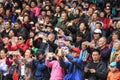 Crowd of Chinese people in in Xijiang Miao Nationality village in Guizhou